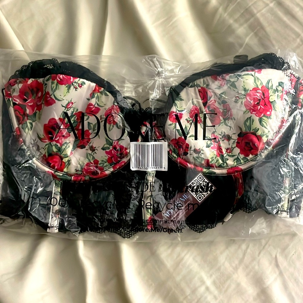 Rose designed bra by Adore Me